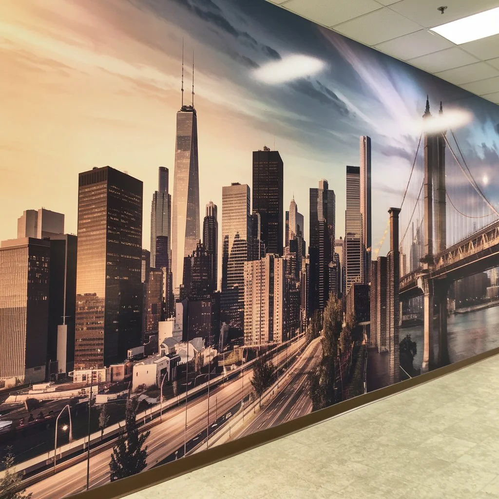 interior wall sign wrap