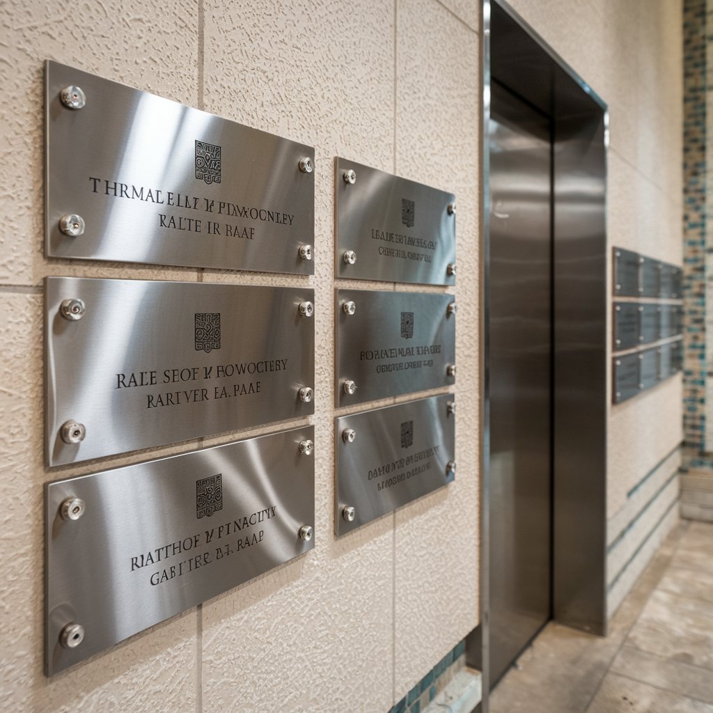 stainless steel plaques