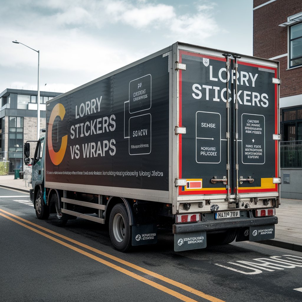 Lorry Stickers vs Wraps – Key Differences for Businesses 2 custom lorry stickers and decals