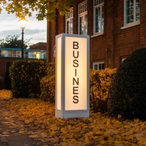 backlit flex board light on