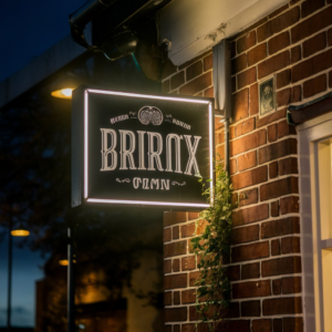 outdoor sign holder wall mount