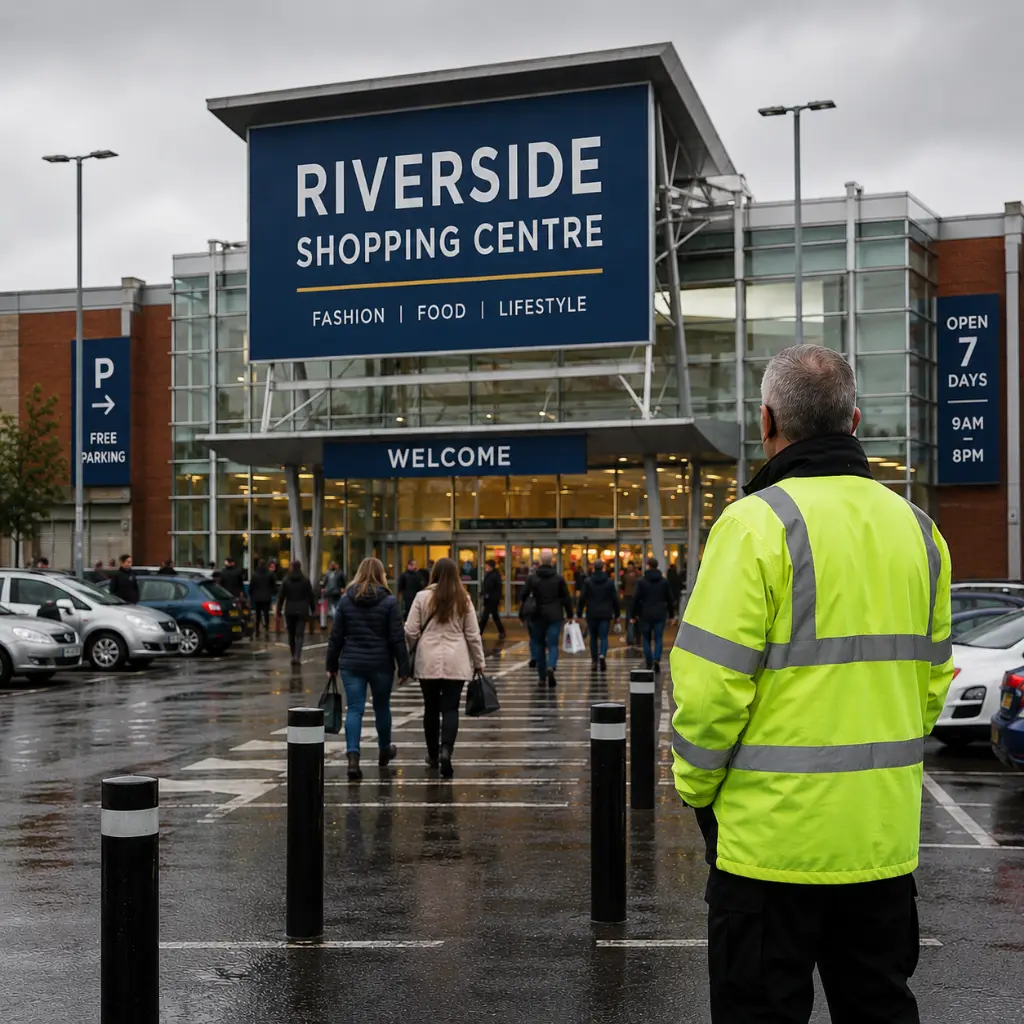 How Large Should Outdoor Signs Be for Maximum Visibility? 1 Large shopping centre entrance sign improving visibility and visitor wayfinding in the UK.